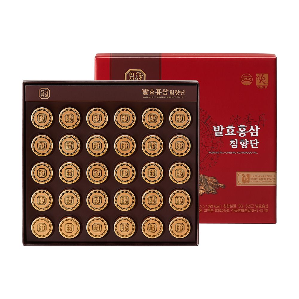 [NH Red Ginseng Hansamin]Fermented red ginseng and Eaglewood 3.75g × 30Pills 1 Set_The effects of red ginseng and eaglewood_Made In Korea